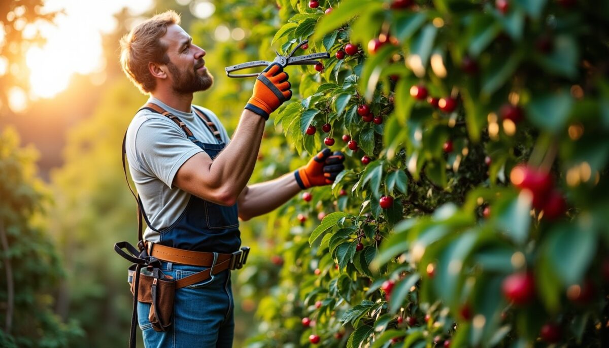 Techniques efficaces pour tailler un vieux cerisier devenu trop haut