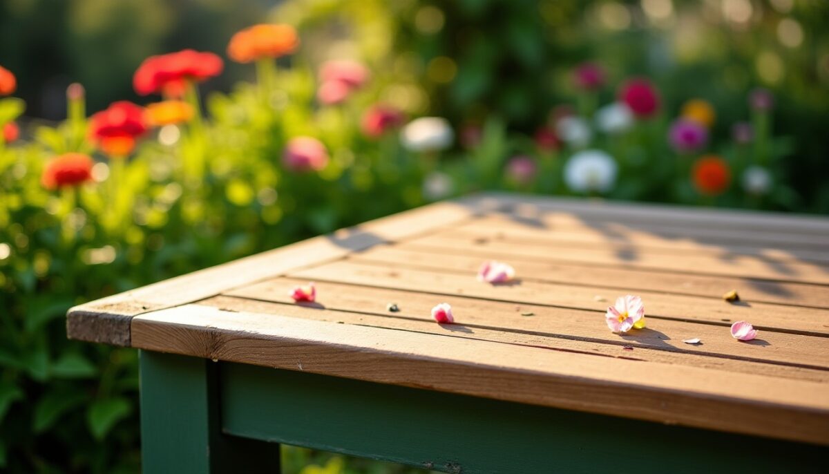 Quelle peinture choisir pour protéger et embellir une table de jardin en bois ?