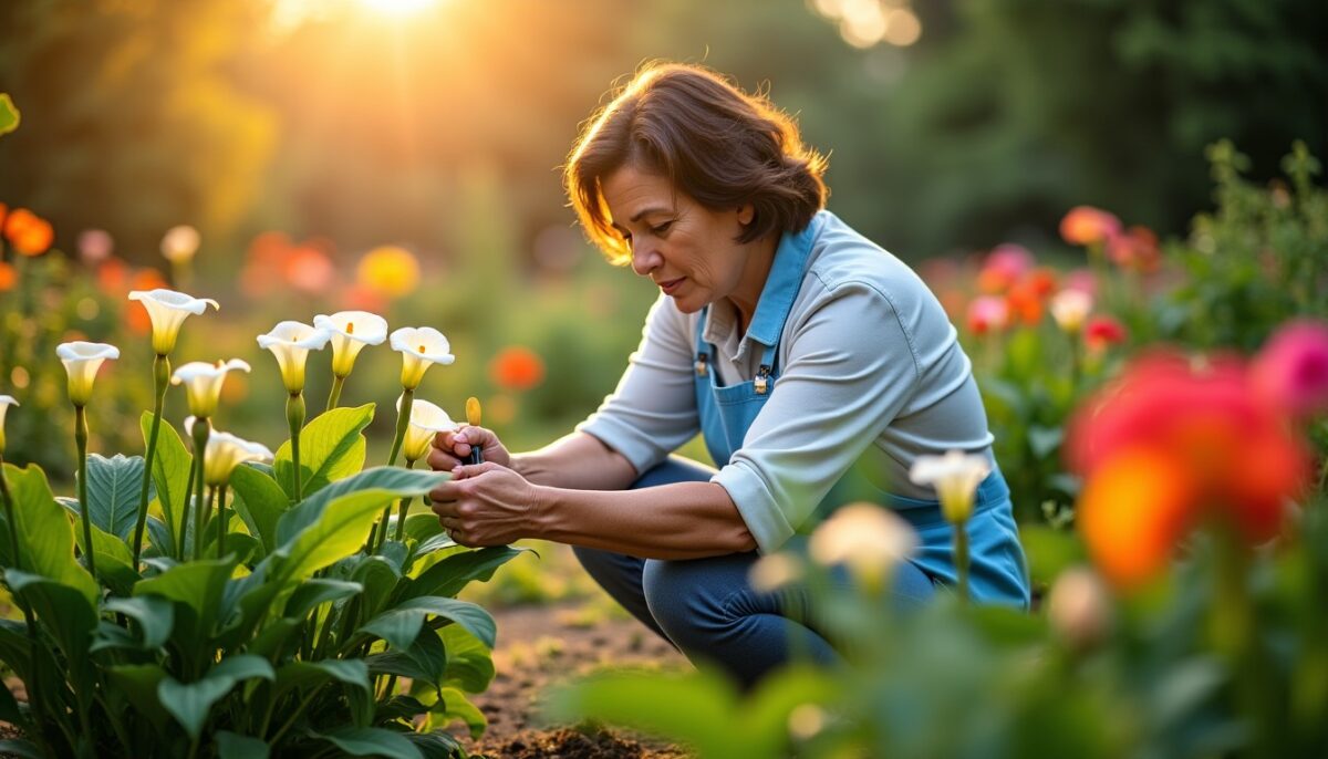 Le bon moment et les techniques pour enlever les fleurs fanées de vos arums