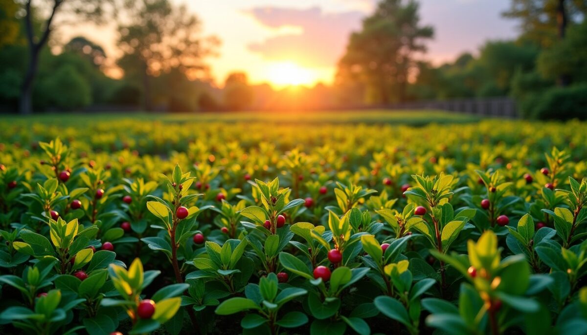 Quel nombre de plants de cotoneaster rampant planter par mètre carré pour un couvert végétal optimal ?