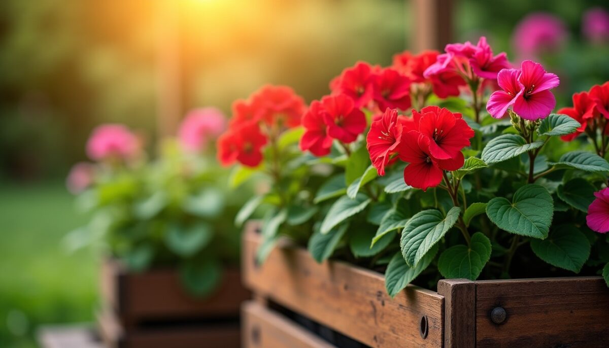 Combien de plants de géraniums planter en fonction de la taille de votre jardinière ?