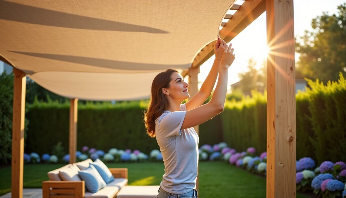 Comment installer une toile d’ombrage pour sublimer votre pergola